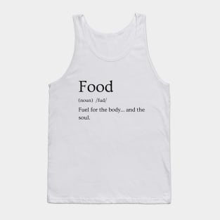 Food Funny Definition Tank Top